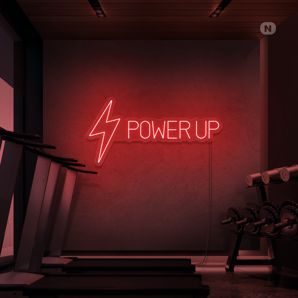 Enseigne néon Power Up