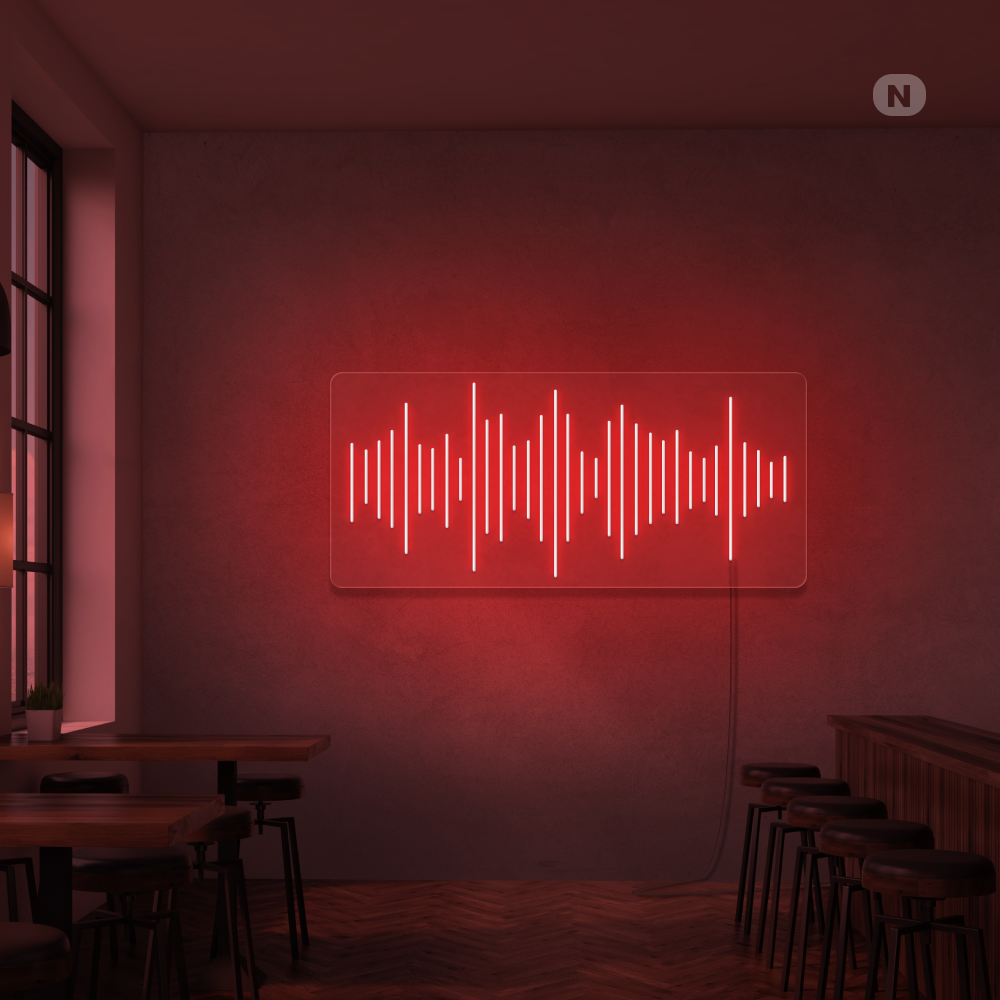 Enseigne néon Bar à musique