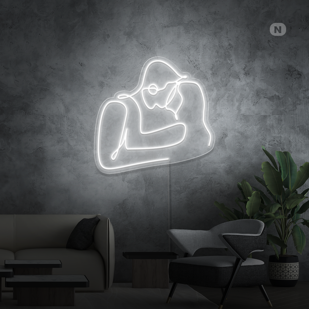 Enseigne néon Couple d'amoureux