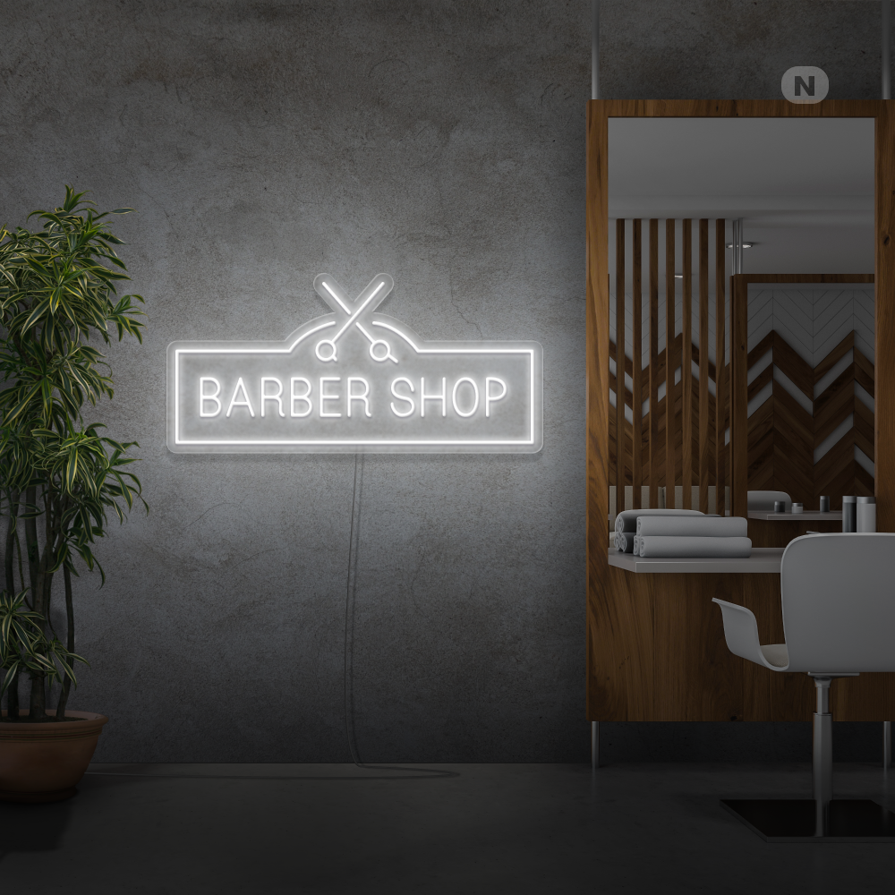 Enseigne néon Barber Shop
