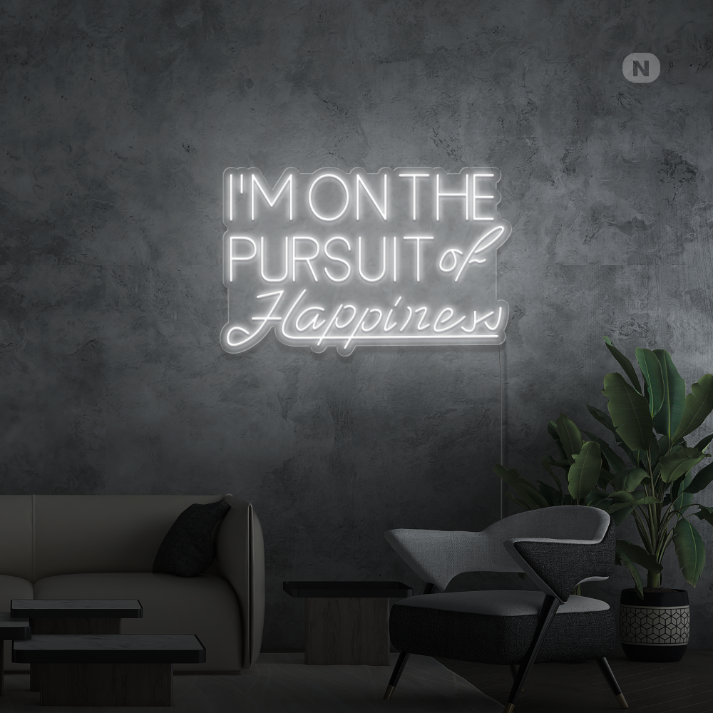 Enseigne néon Hapiness