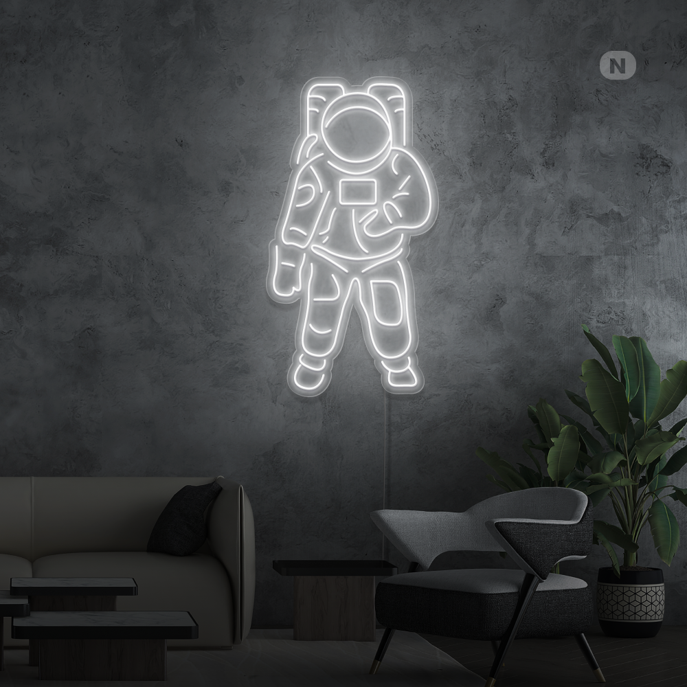 Enseigne néon Astronaute