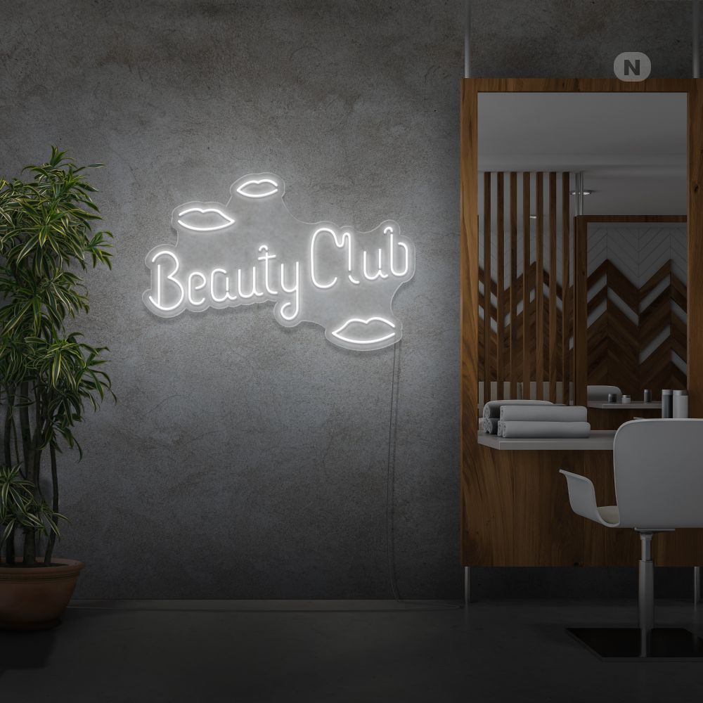 Enseigne néon Beauty Club