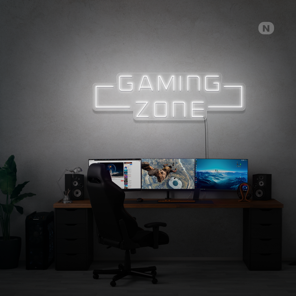 Enseigne néon Gaming Zone