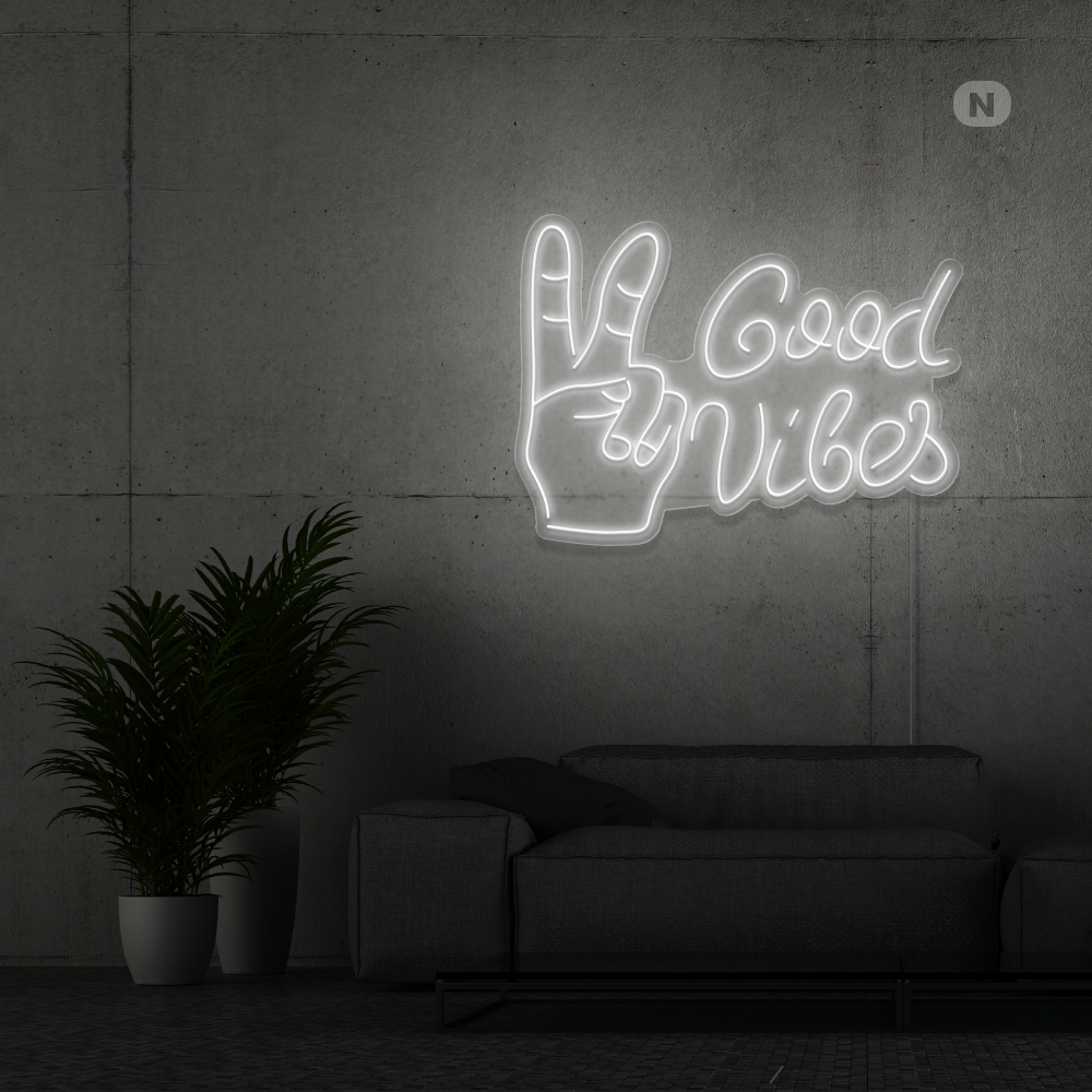 Enseigne néon Good Vibes