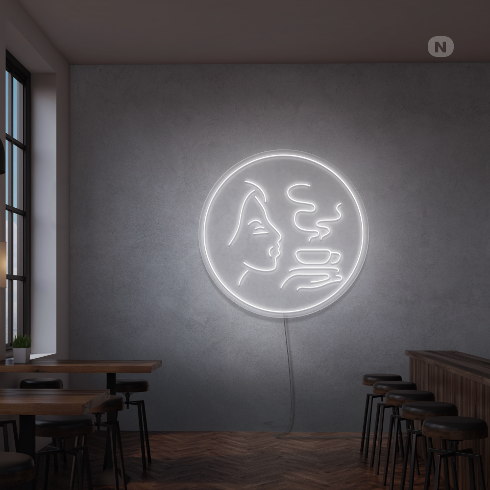 Enseigne néon Arôme de café