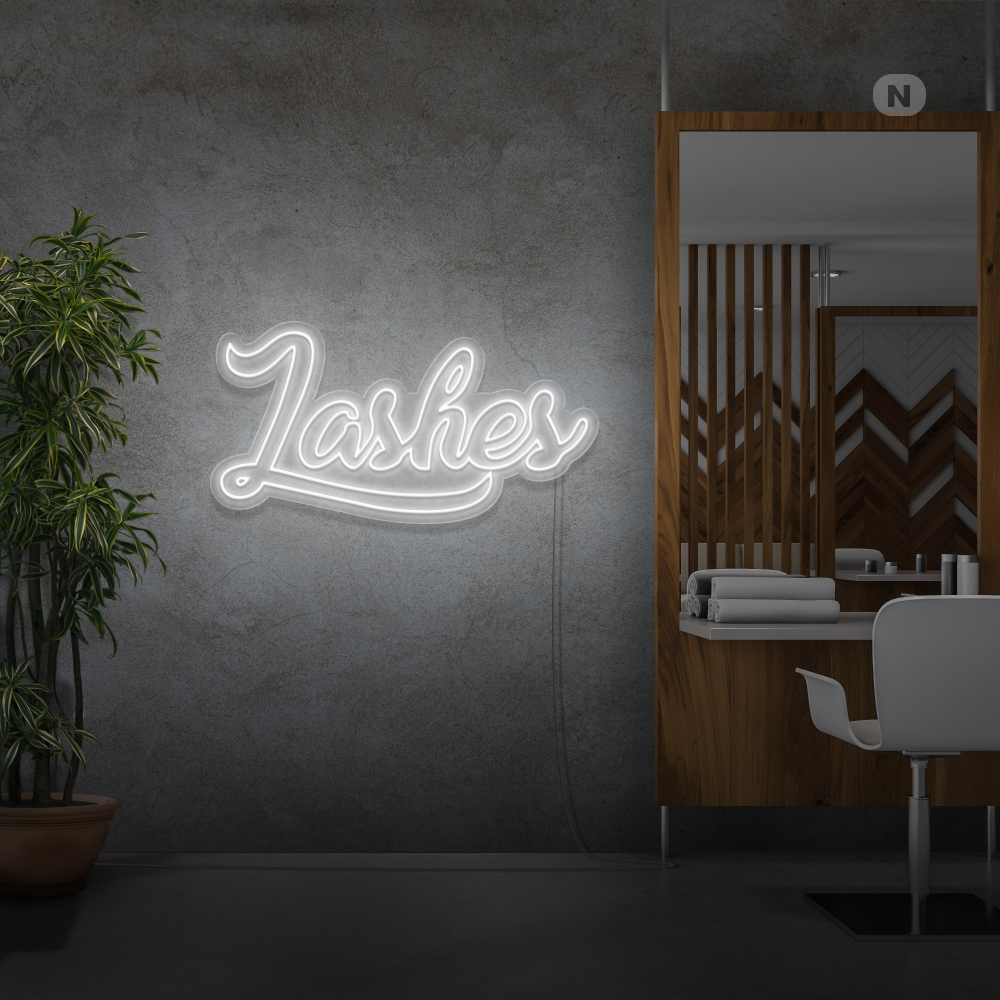 Enseigne néon Lashes
