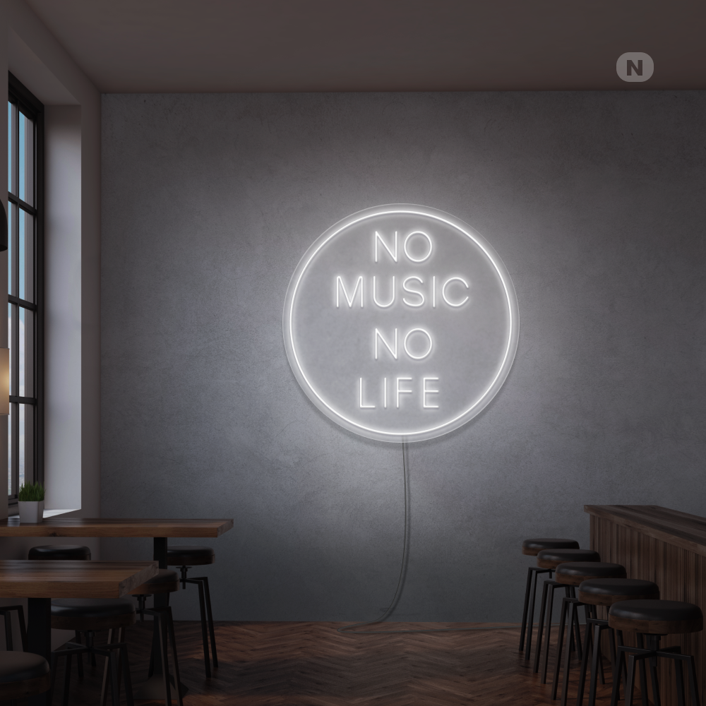 Enseigne néon Musique