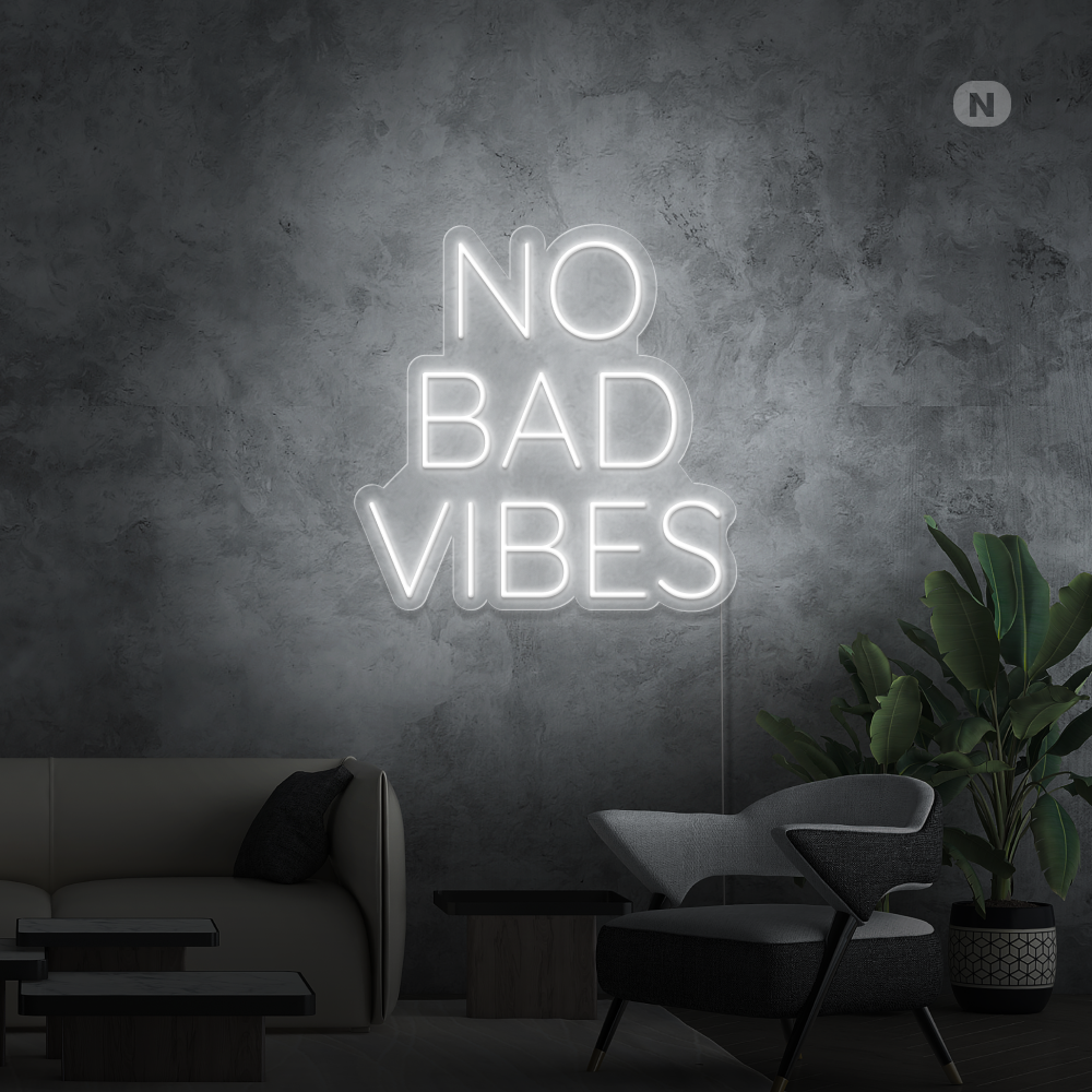 Enseigne néon No Bad Vibes