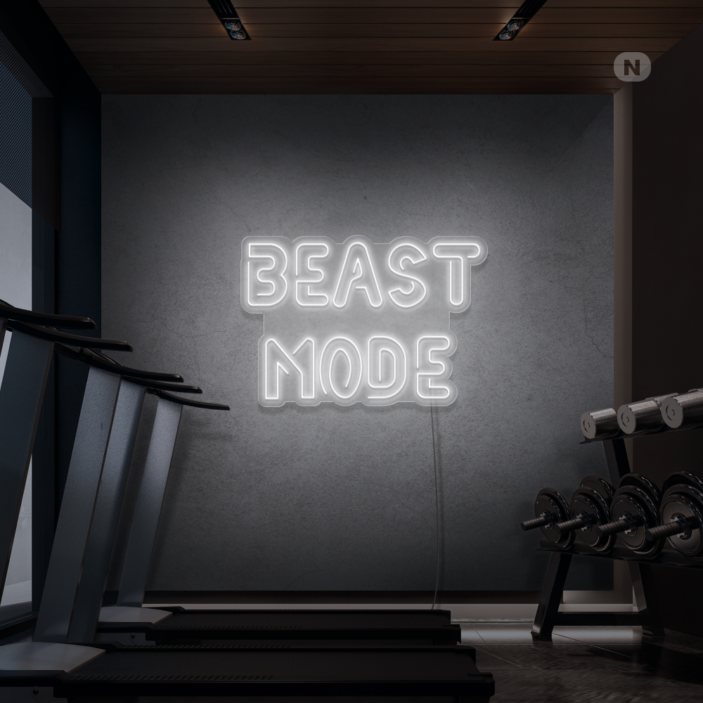 Enseigne néon Beast Mode