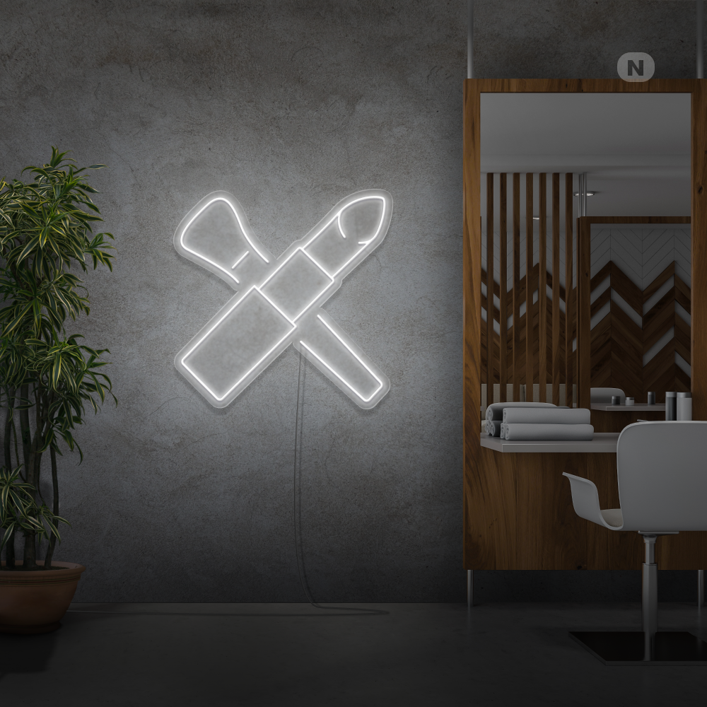 Enseigne néon Kit de beauté