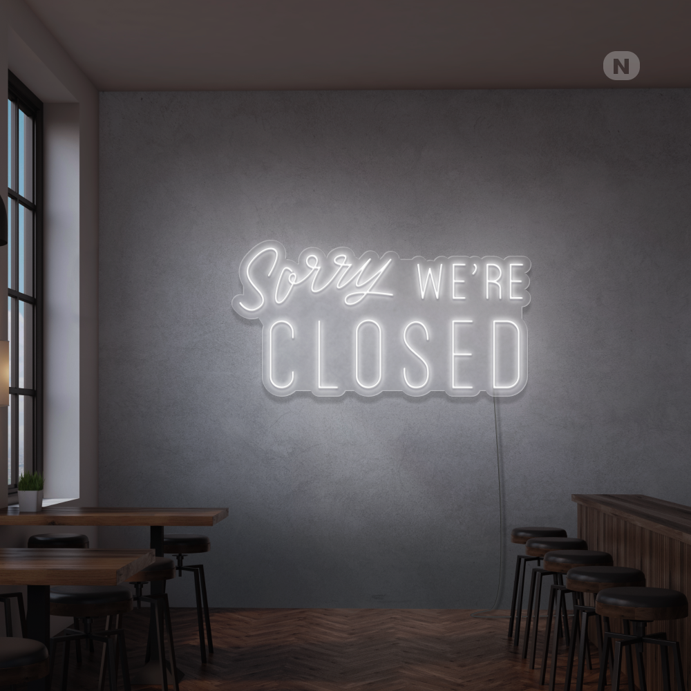 Enseigne néon Closed