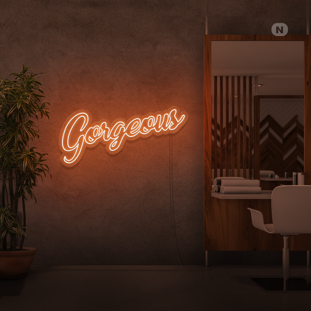 Enseigne néon Gorgeous