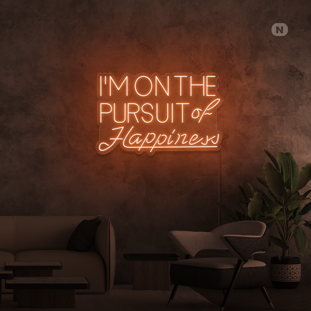 Enseigne néon Hapiness