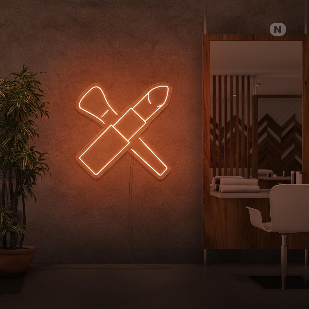 Enseigne néon Kit de beauté