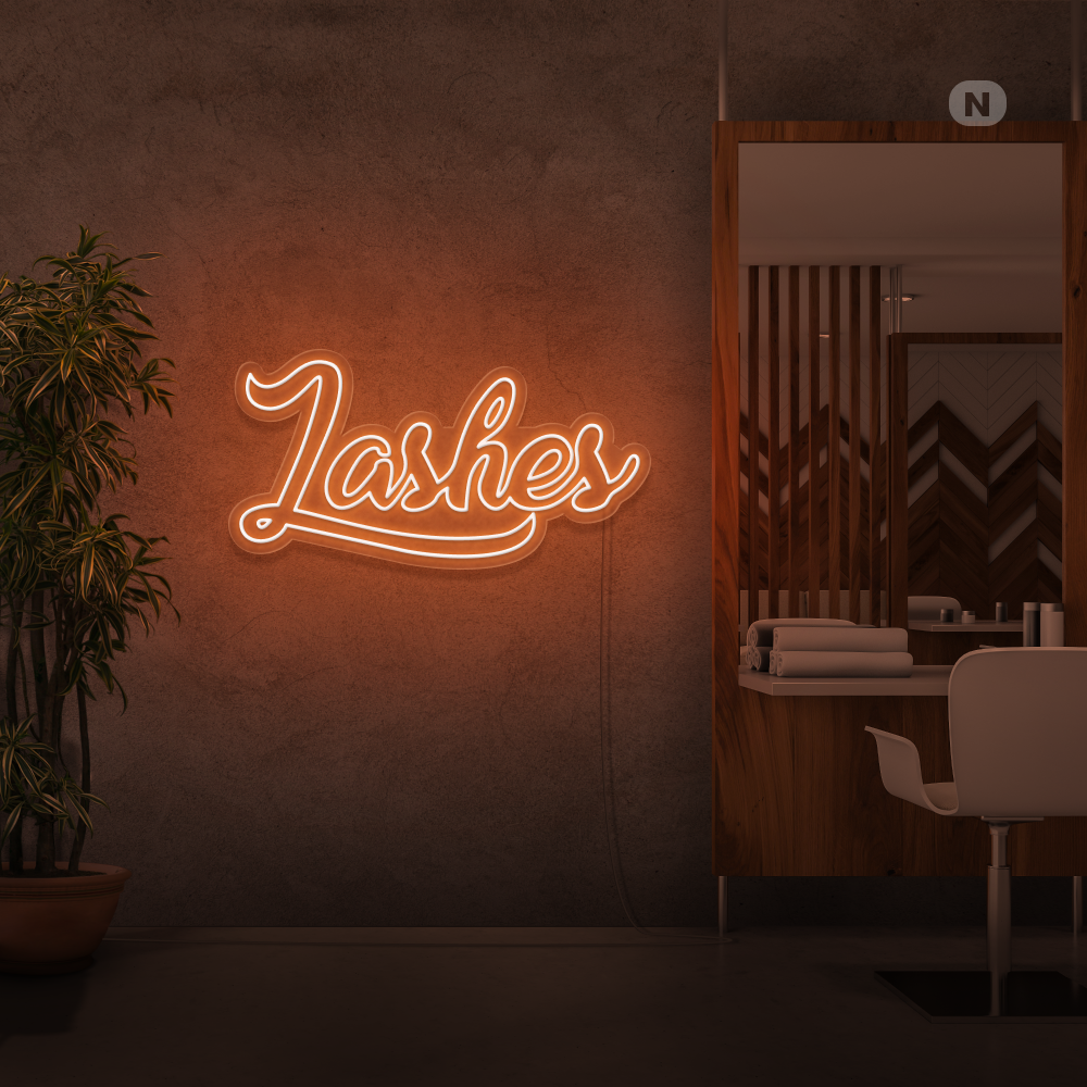 Enseigne néon Lashes
