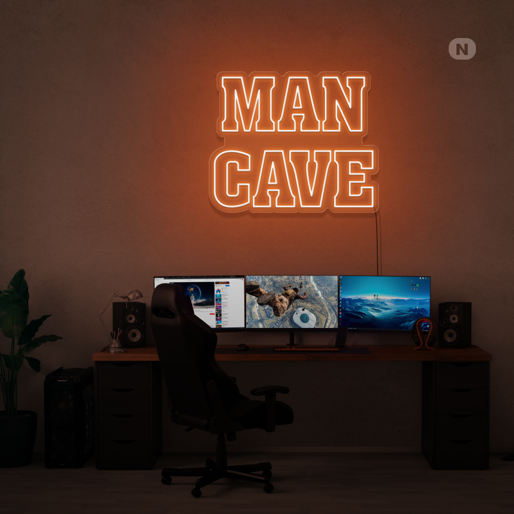 Enseigne néon Man Cave