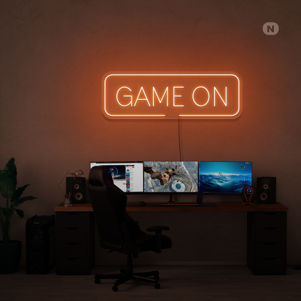 Enseigne néon Game On