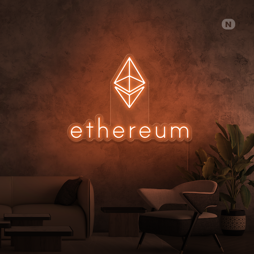 Enseigne néon Ethereum