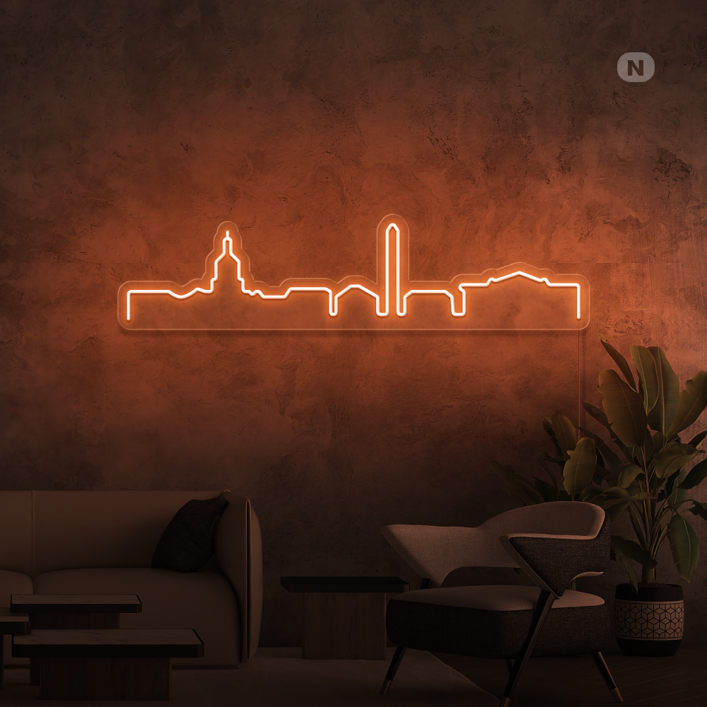 Enseigne néon Ligne d'horizon