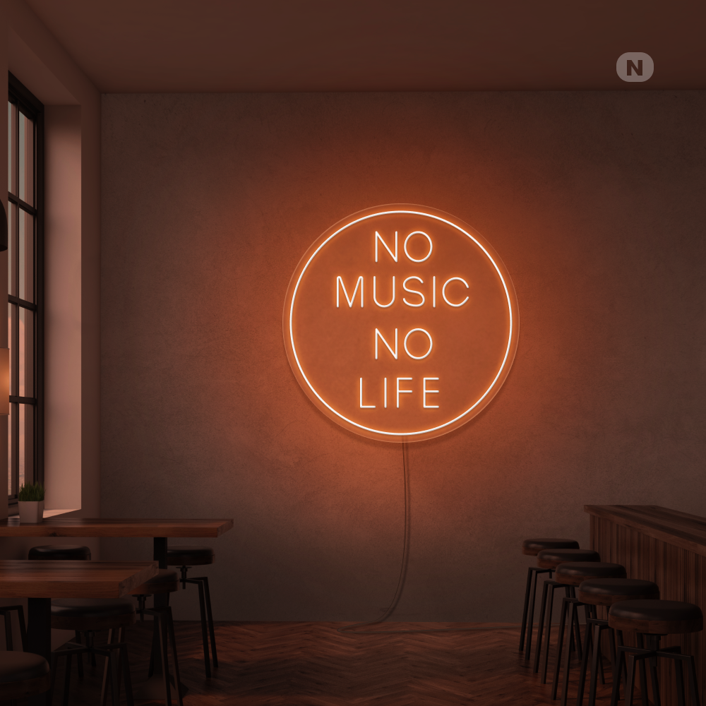 Enseigne néon Musique