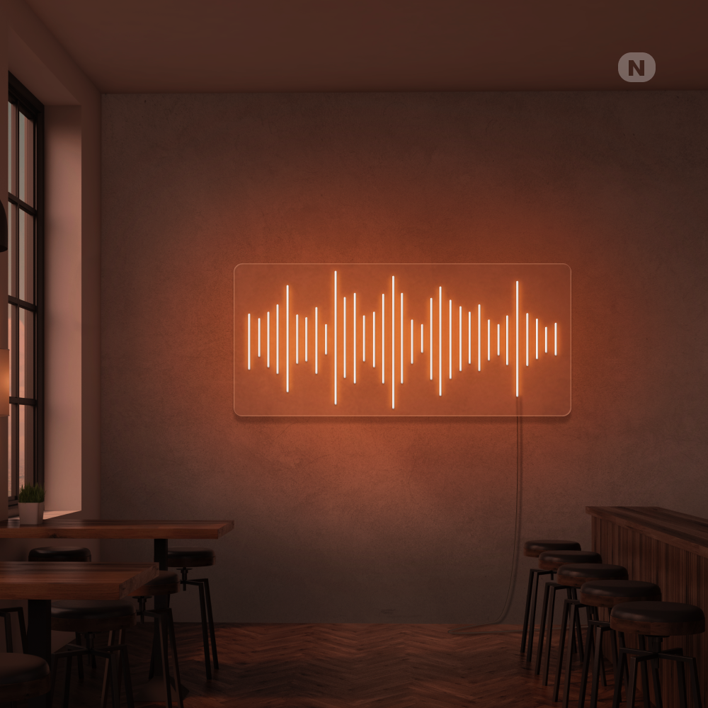 Enseigne néon Bar à musique