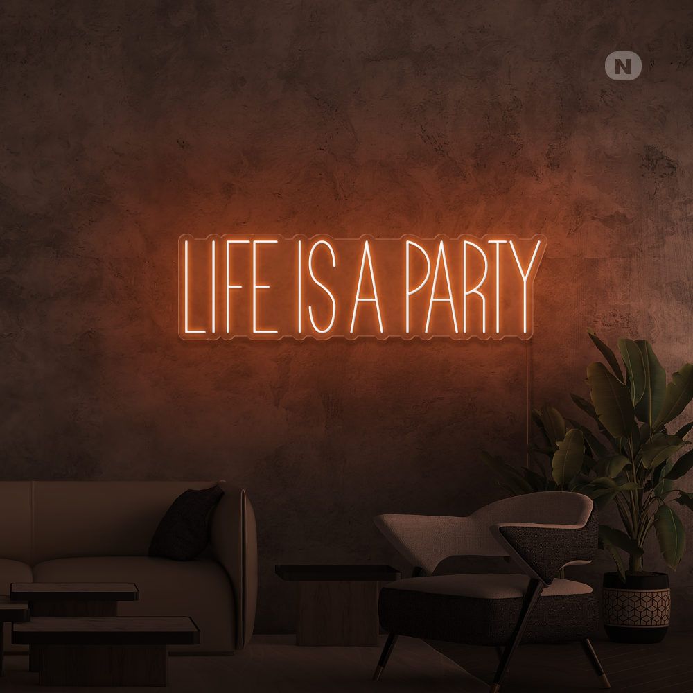 Enseigne néon Parti