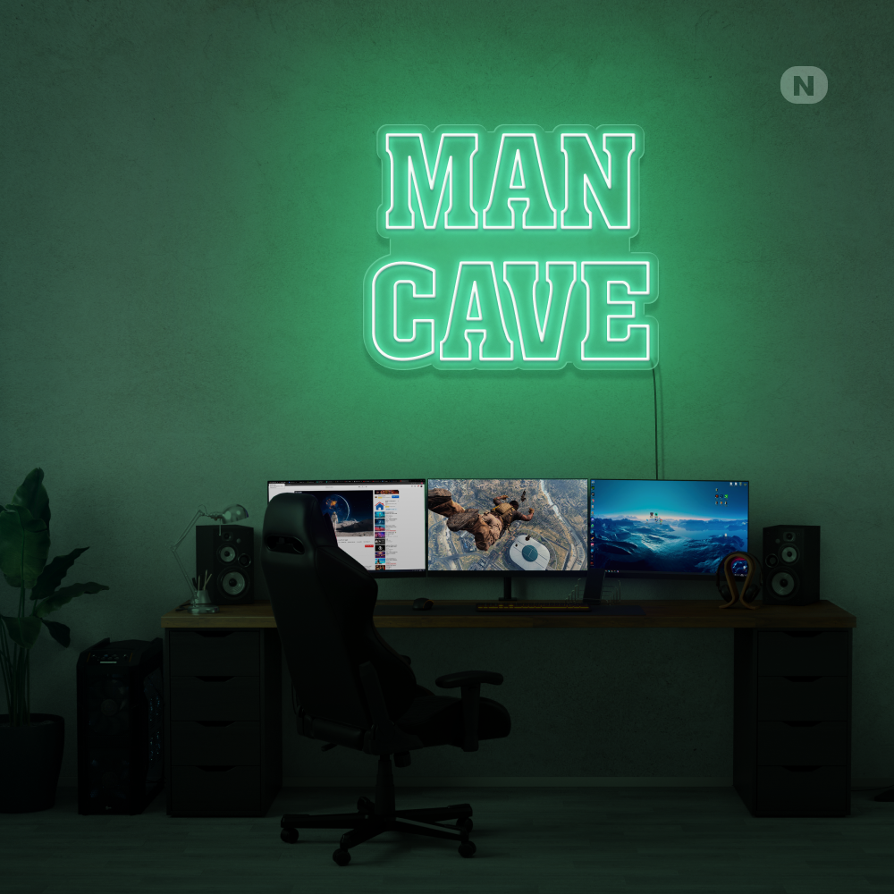 Enseigne néon Man Cave