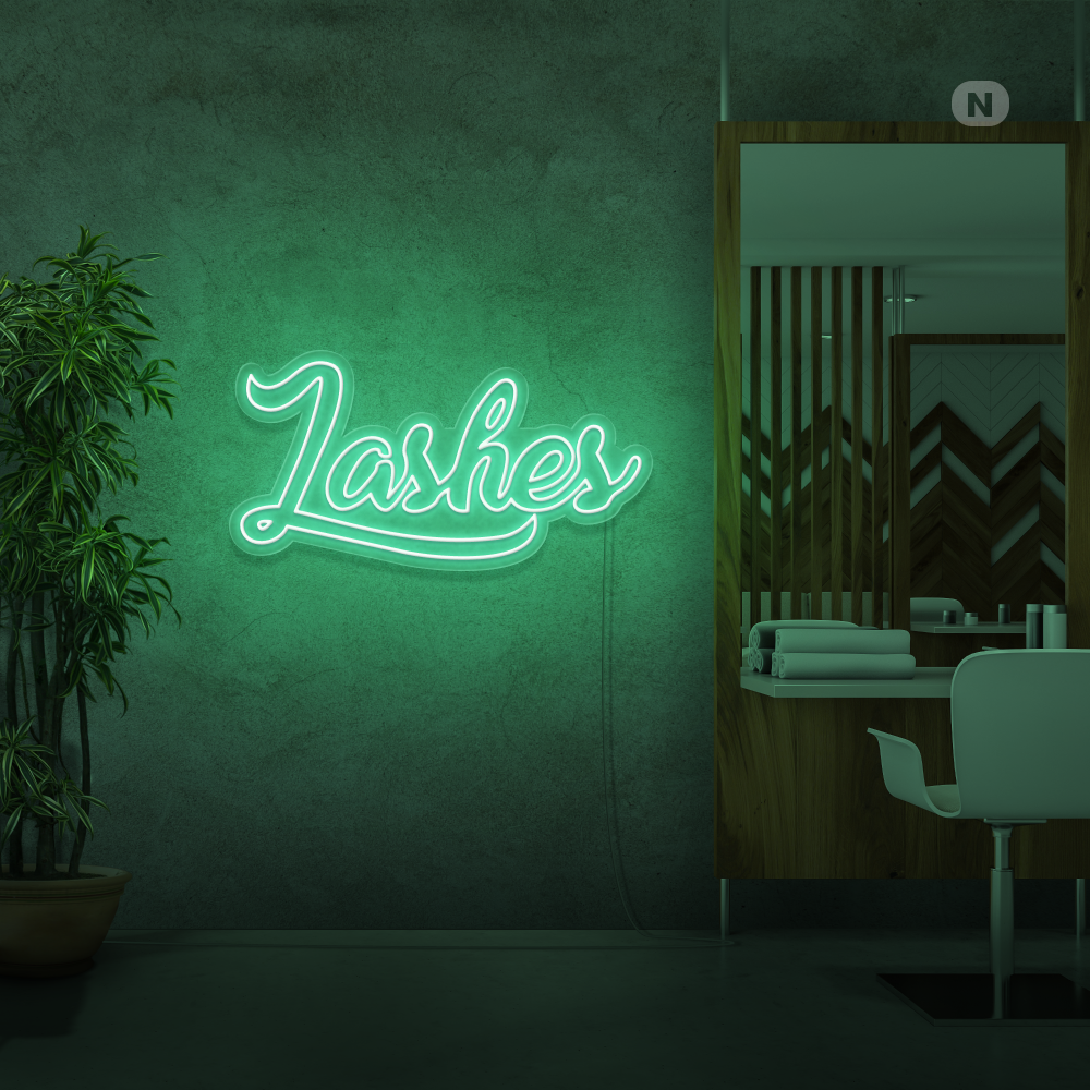 Enseigne néon Lashes