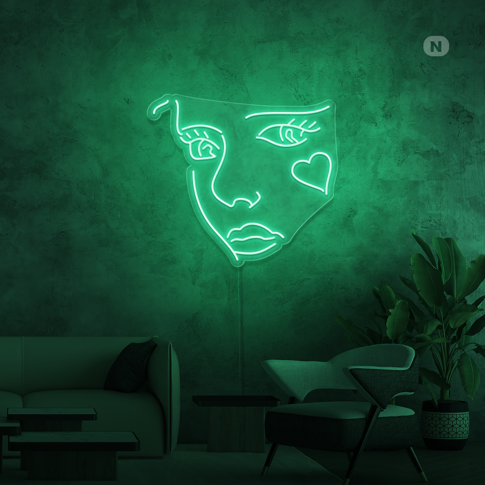 Enseigne néon Visage du Joker