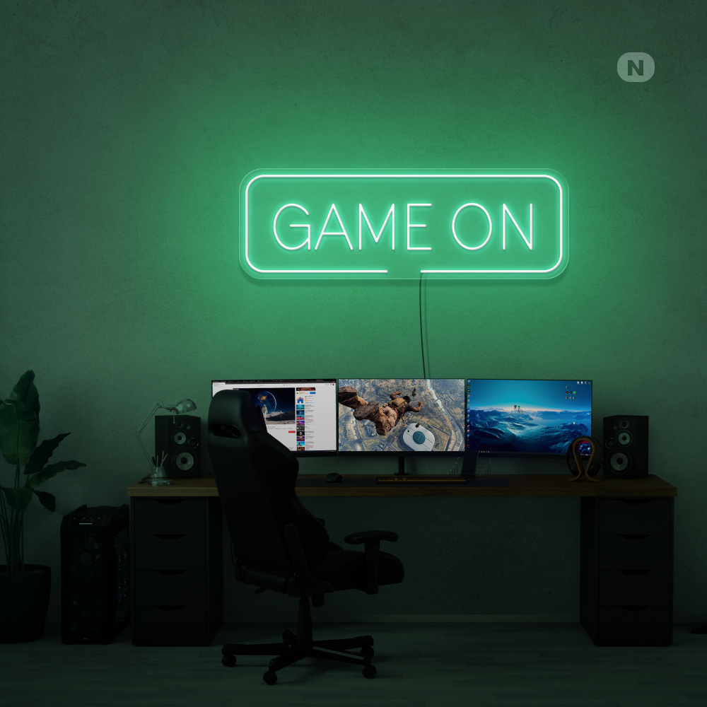 Enseigne néon Game On