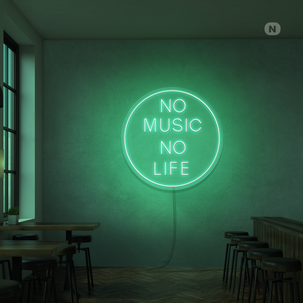 Enseigne néon Musique
