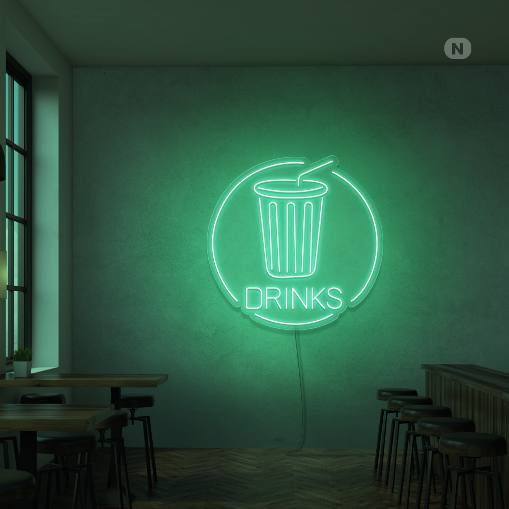 Enseigne néon Drinks