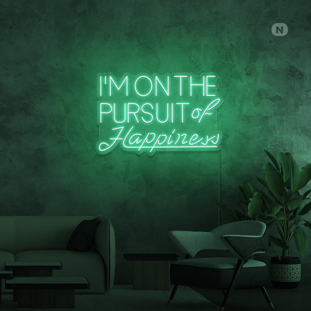 Enseigne néon Hapiness