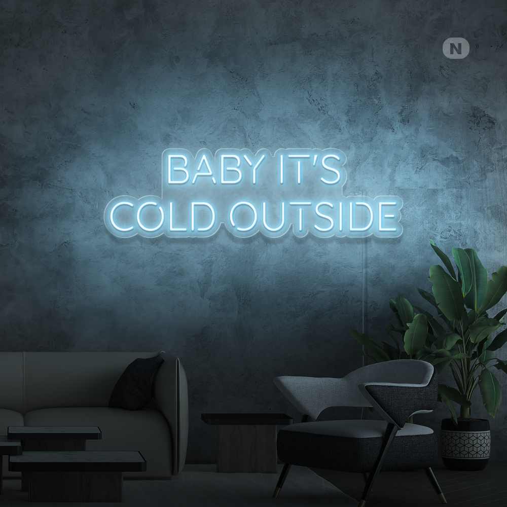 Enseigne néon Baby It's Cold Outside