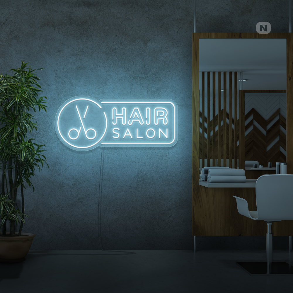 Enseigne néon Hair Salon