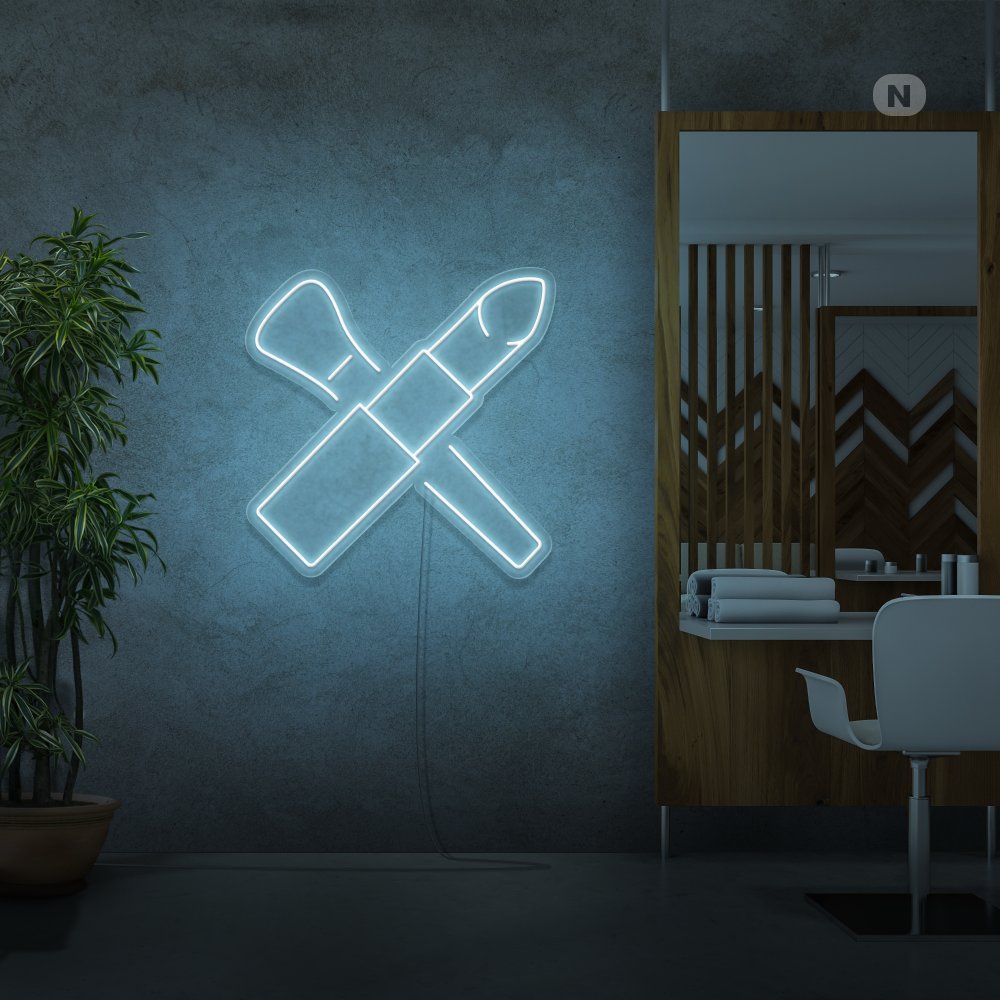 Enseigne néon Kit de beauté