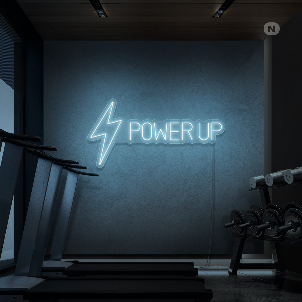 Enseigne néon Power Up