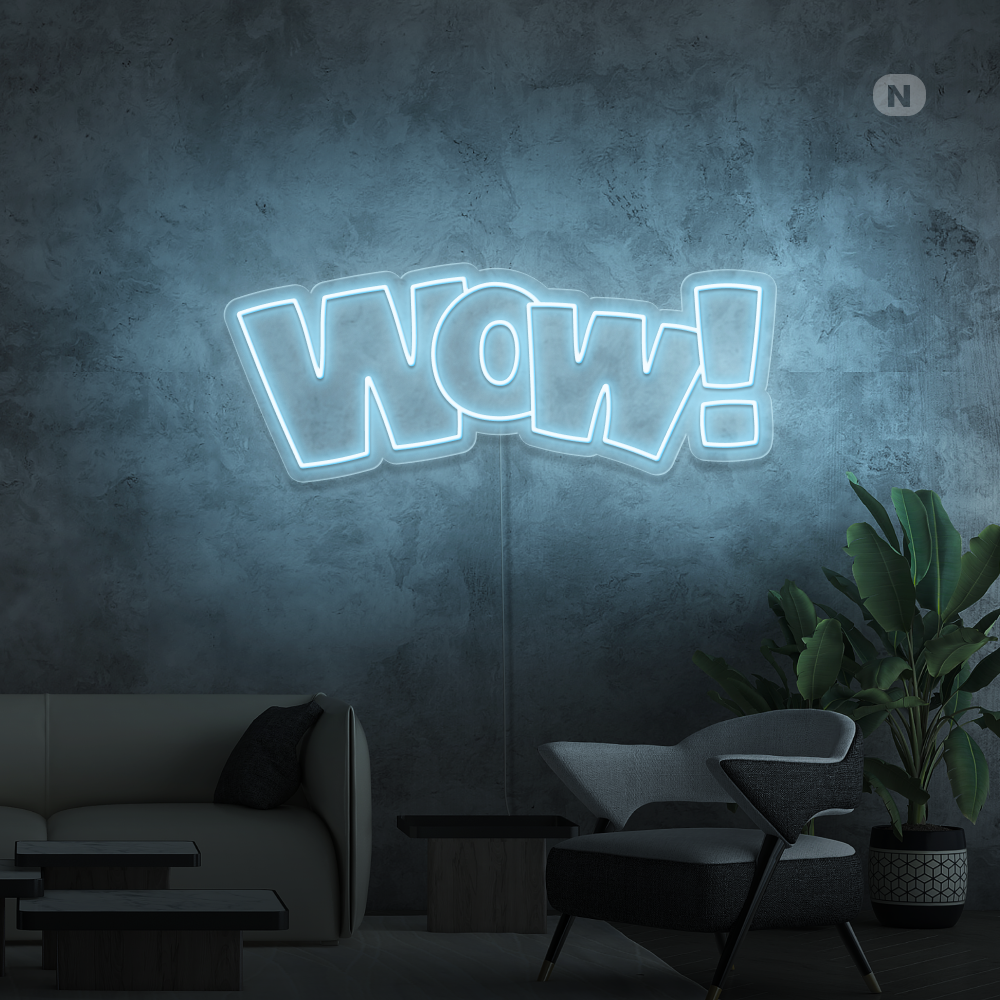 Enseigne néon Wow!