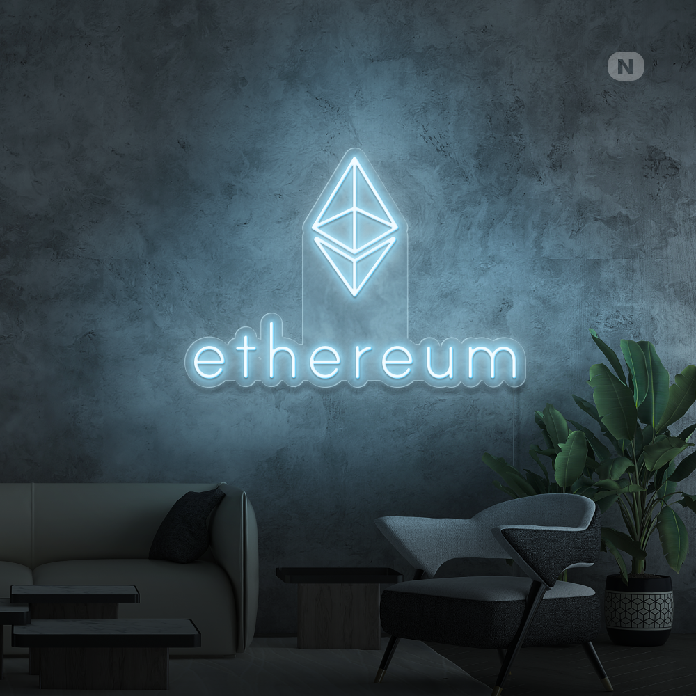 Enseigne néon Ethereum