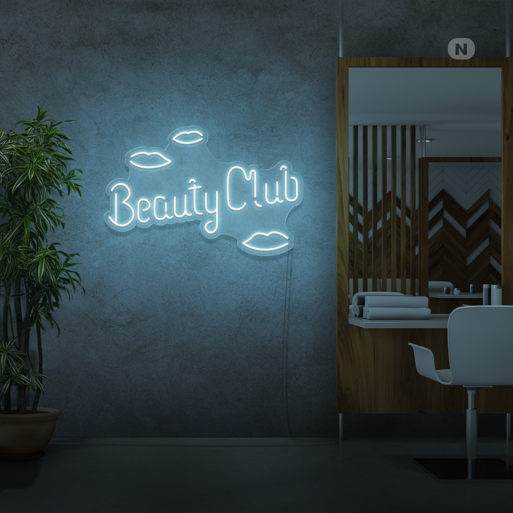 Enseigne néon Beauty Club
