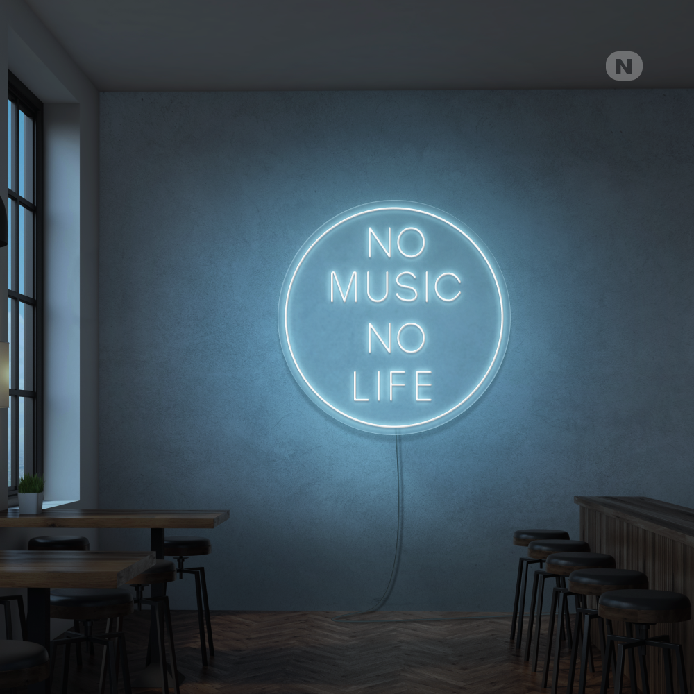 Enseigne néon Musique