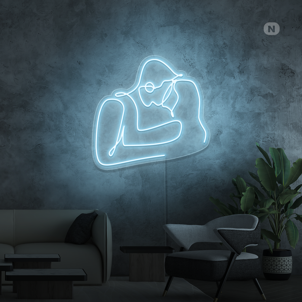 Enseigne néon Couple d'amoureux