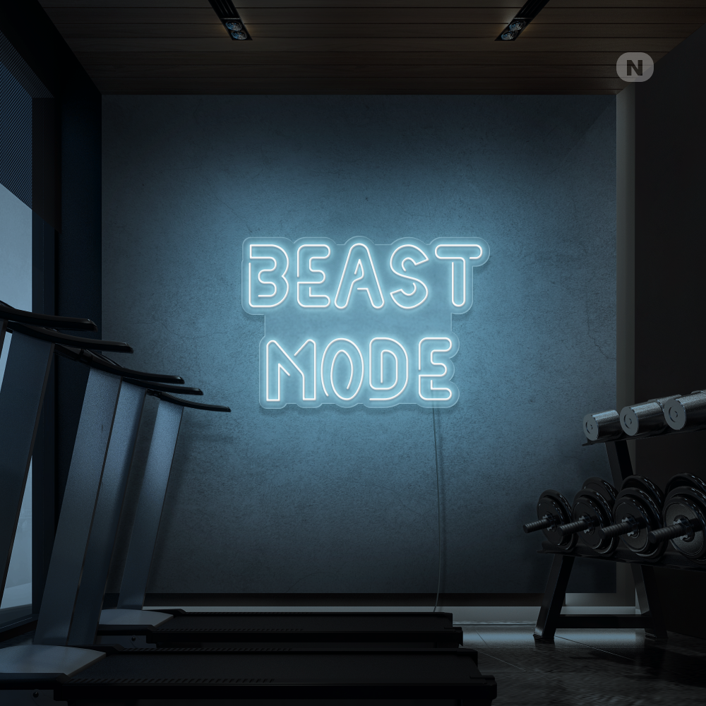 Enseigne néon Beast Mode