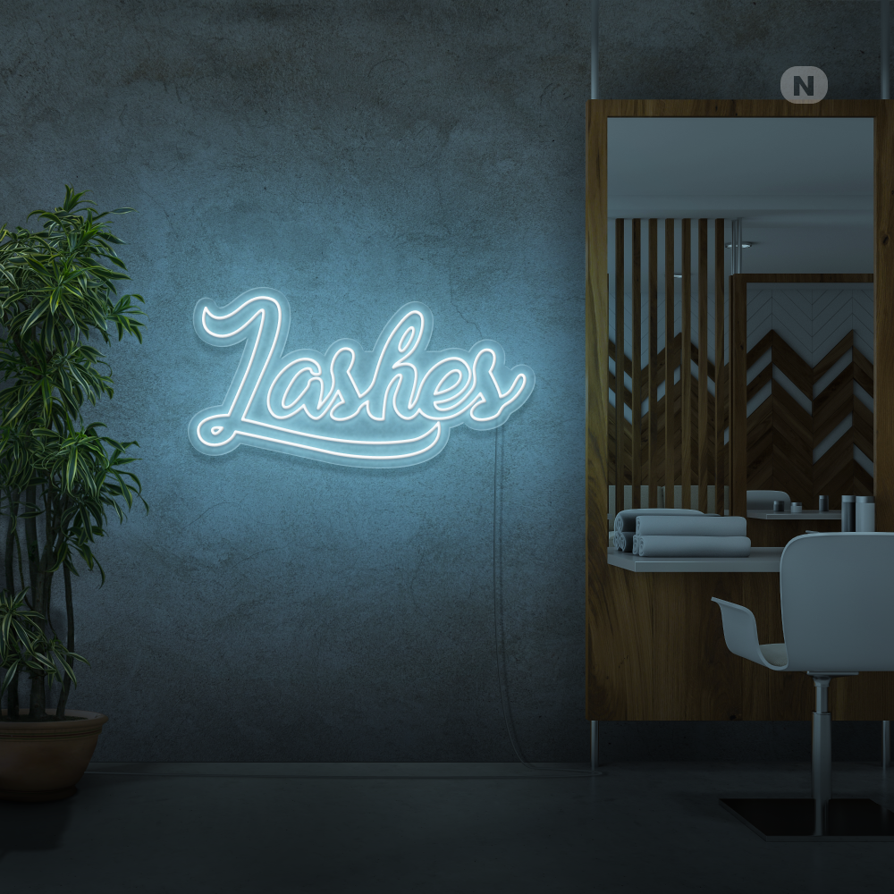 Enseigne néon Lashes