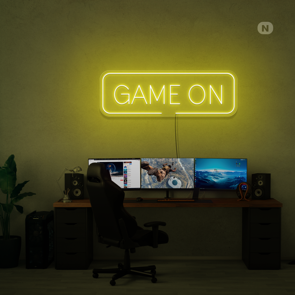 Enseigne néon Game On