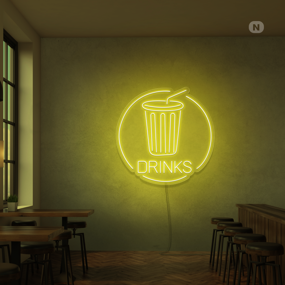 Enseigne néon Drinks