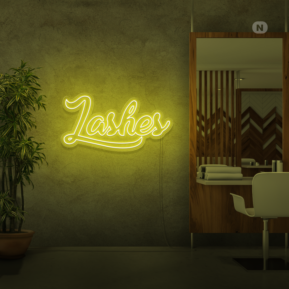 Enseigne néon Lashes