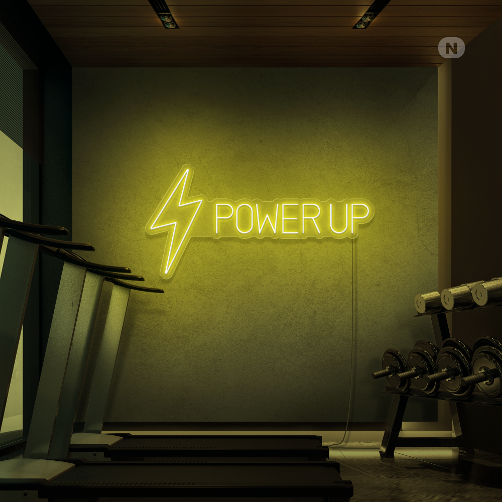 Enseigne néon Power Up