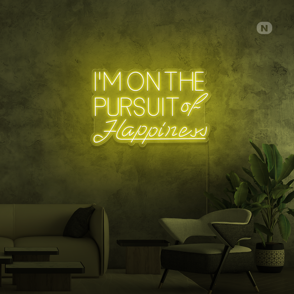 Enseigne néon Hapiness